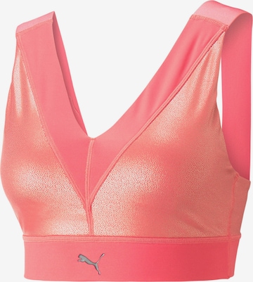 PUMA Bustier Sport-BH in Pink: predná strana