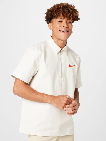 pelēks Nike Sportswear T-Krekls: no priekšpuses