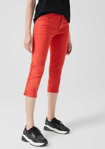 s.Oliver Skinny Jeans in Rood: voorkant