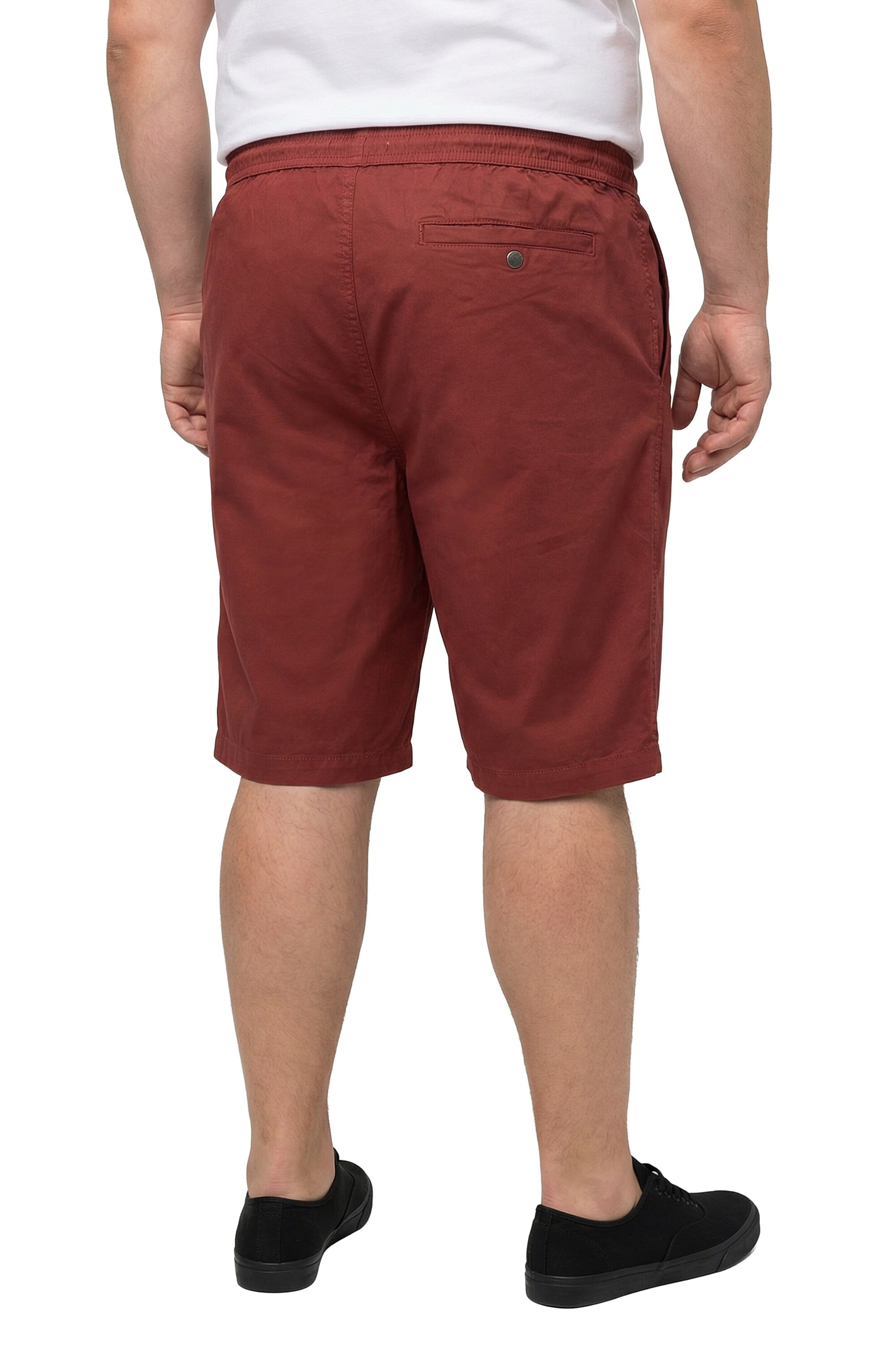 Men Plus Regular Broek in Rood