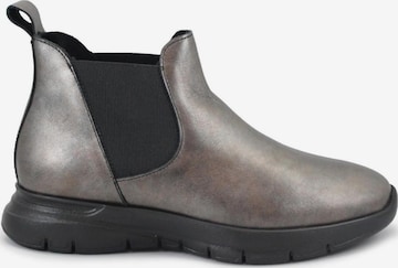 Bottes 'FRAU 43E4 canna fucile donna scarpe stivaletti pelle elastico' Frau en argent : devant