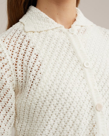 WE Fashion Knit Cardigan in White