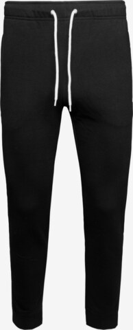 Champion Authentic Athletic Apparel Tapered Workout Pants in Black: front