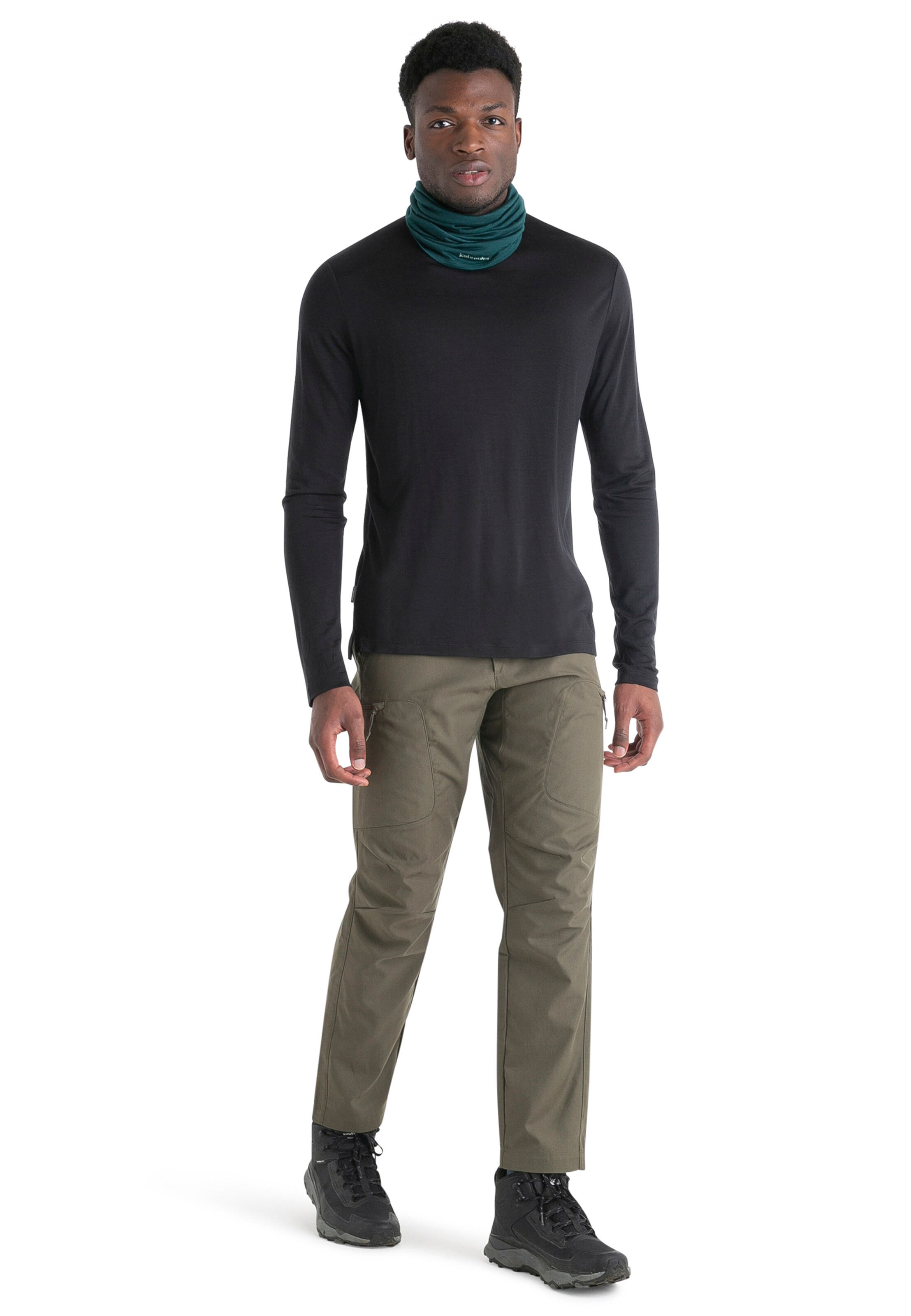 ICEBREAKER Funkční tričko 'Sphere III' – černá