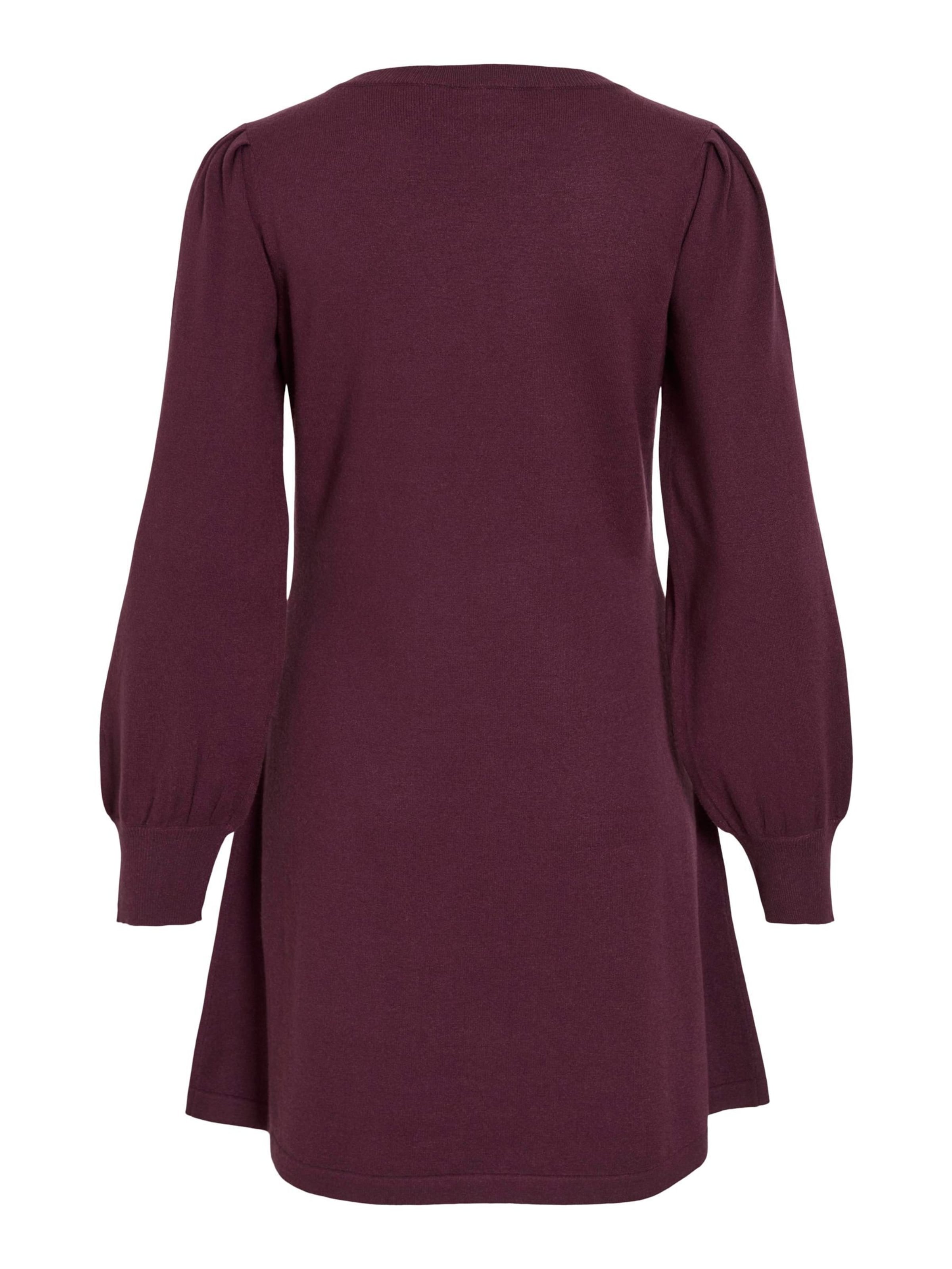 VILA Strikkjole 'VIRICKY' i rød