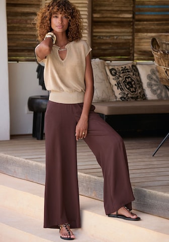 LASCANA Pulover | bež barva