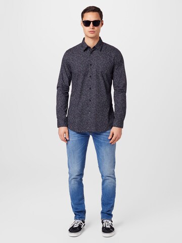 BOSS Black - Ajuste regular Camisa 'Roger' en negro