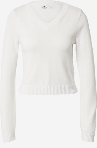 HOLLISTER Pullover 'EMEA' i hvid: forside