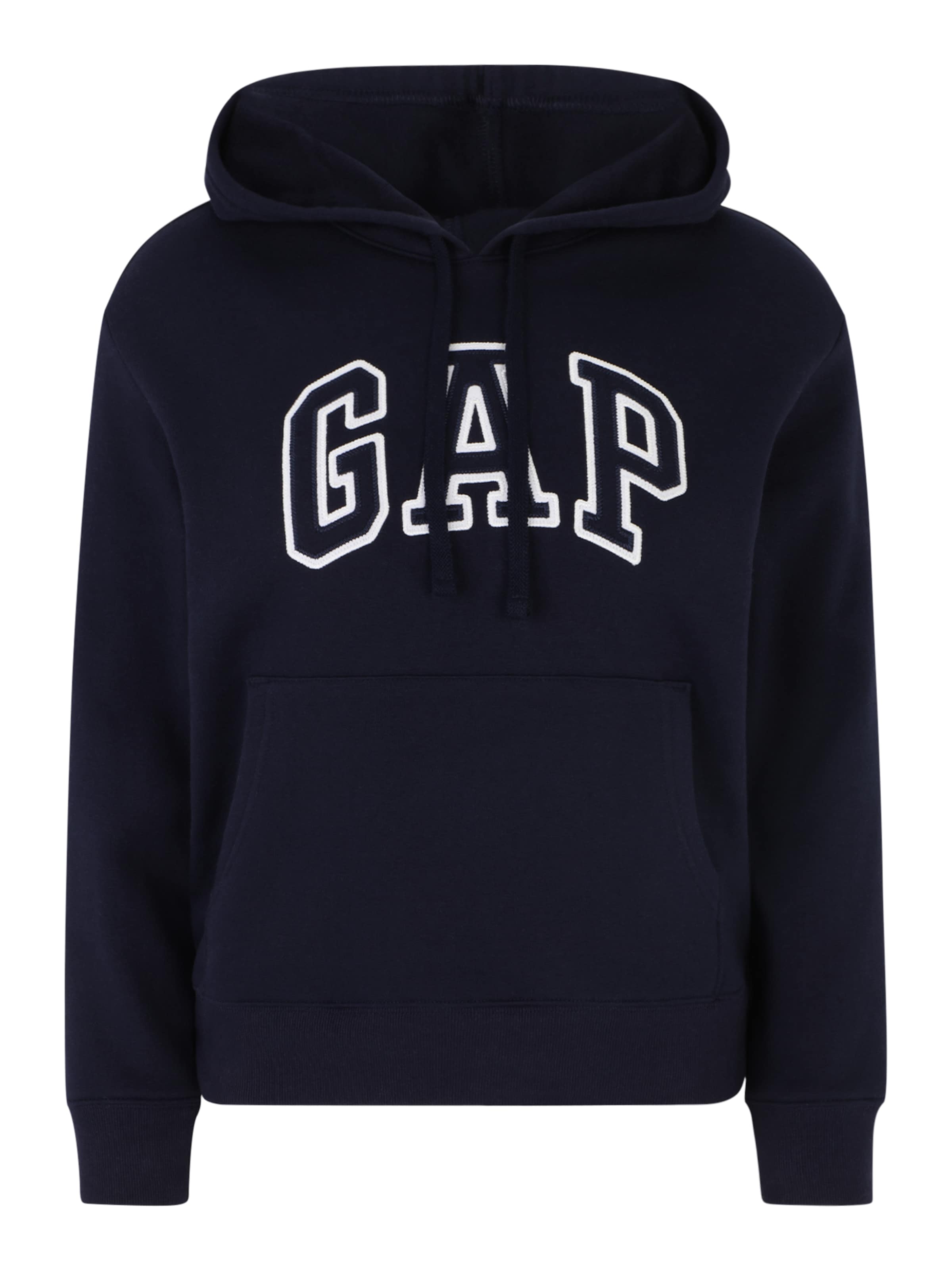Sweat-shirt 'HERITAGE' Gap Petite en bleu : devant
