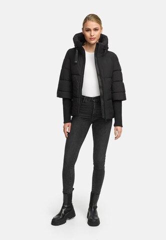Veste d’hiver 'Lotusherz XIV' NAVAHOO en noir