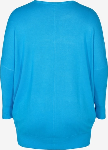 Zizzi Pullover 'Carrie' in Blau