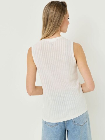 Tops en tricot Tamaris en blanc
