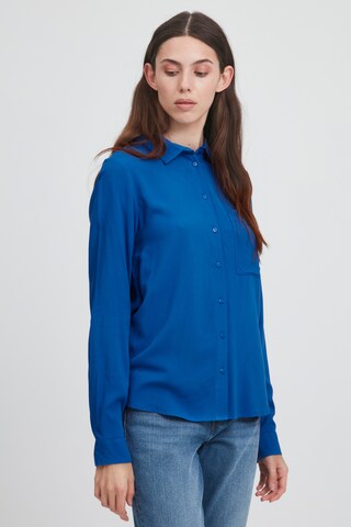 ICHI Blouse 'IHMAIN SH' in Blue: front