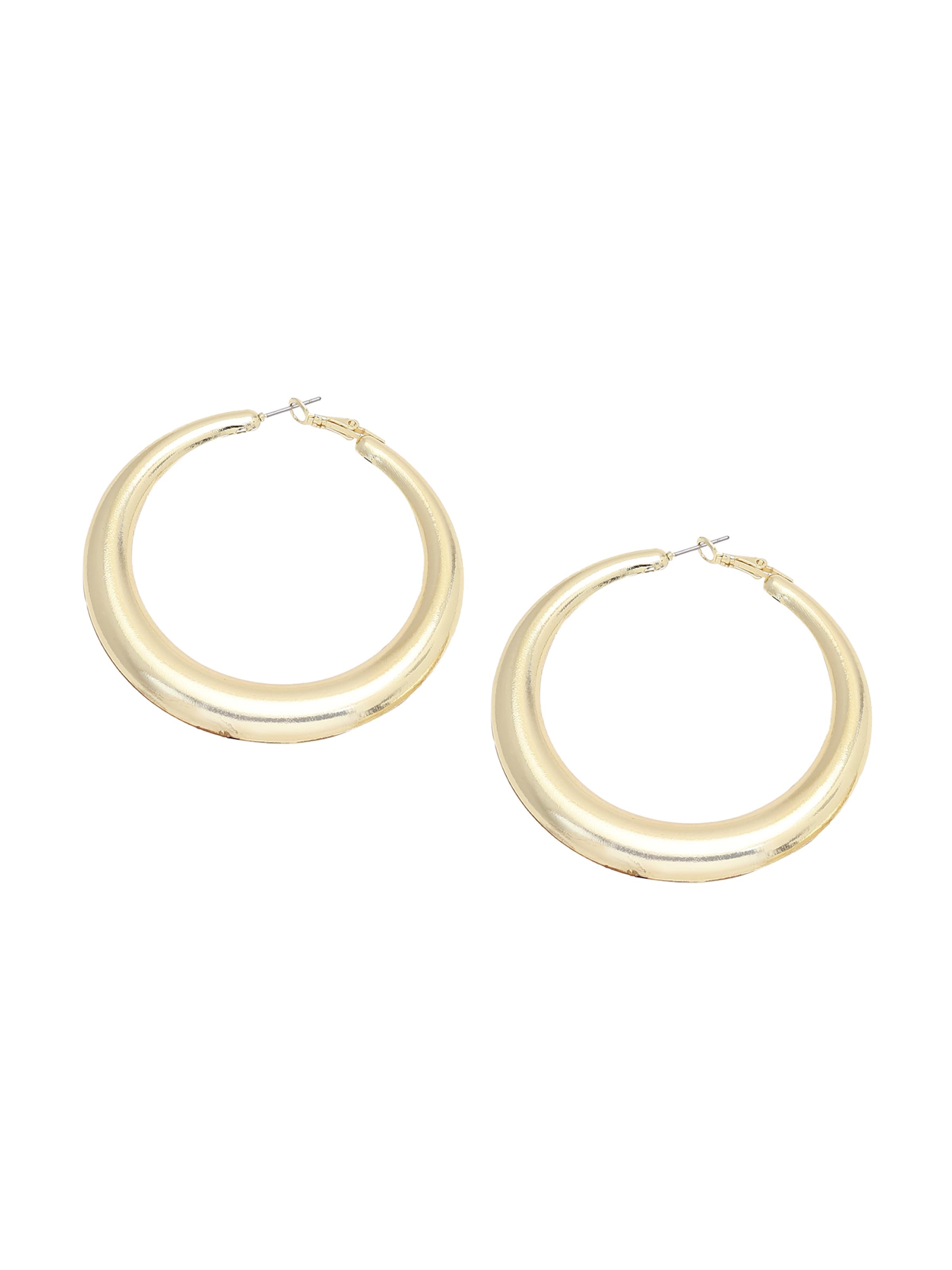 SOHI Náušnice 'Sayara' - Zlatá: predná strana