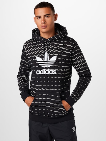 ADIDAS ORIGINALS Sweatshirt in Black: front