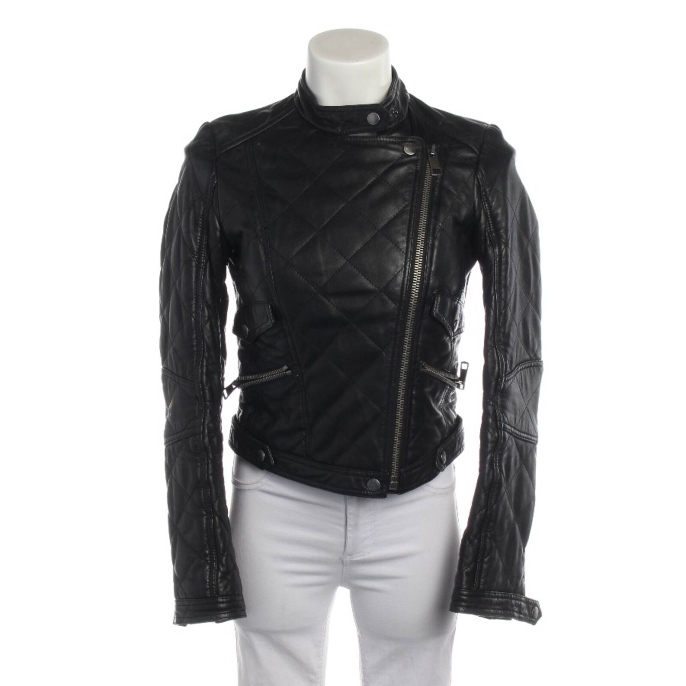 BURBERRY Jacket & Coat in XS in Black: front