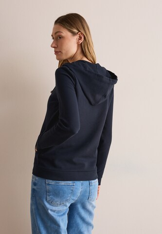 CECIL Twill Hoodie-Jacke in Blau