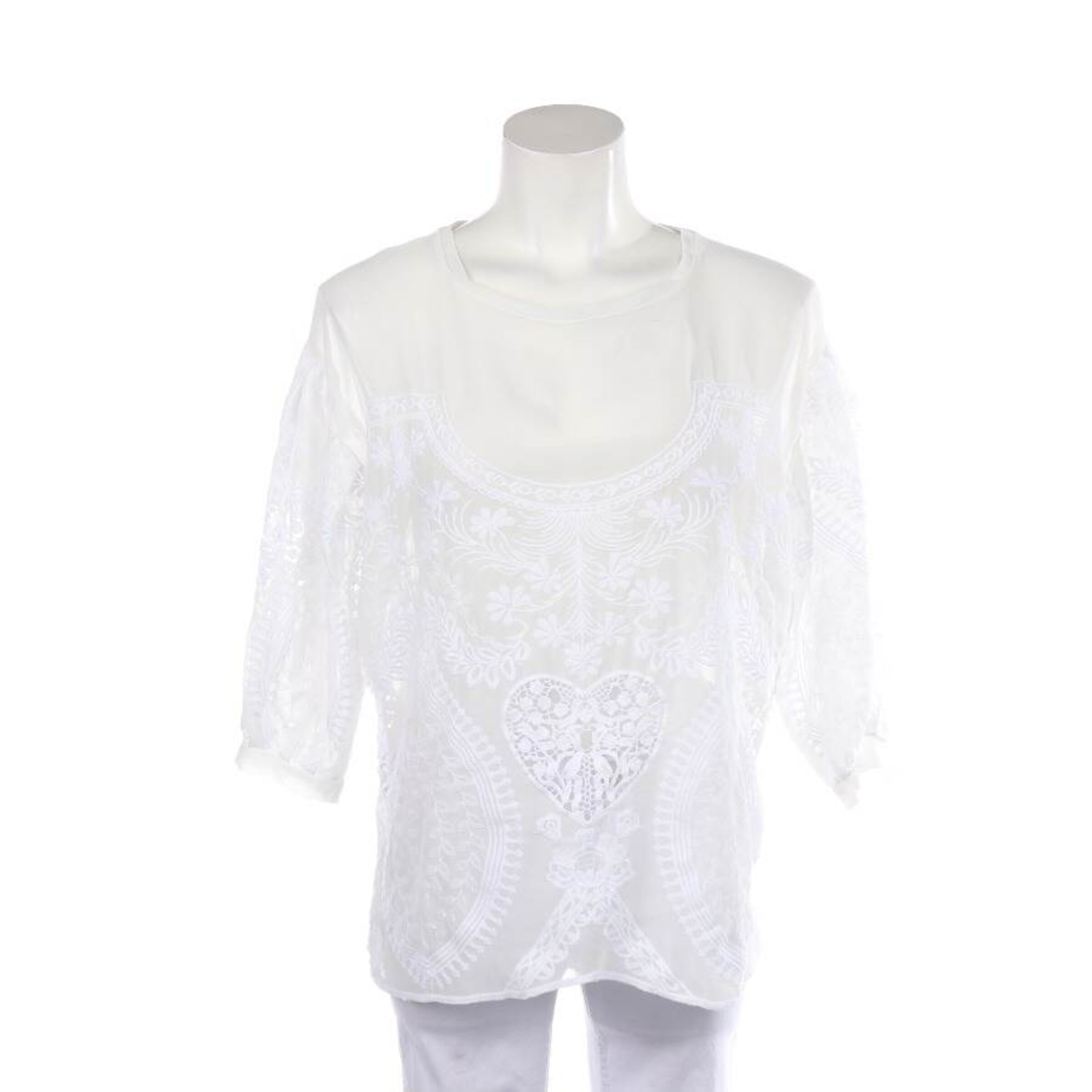 Rich & Royal Blouse & Tunic in S in White: front