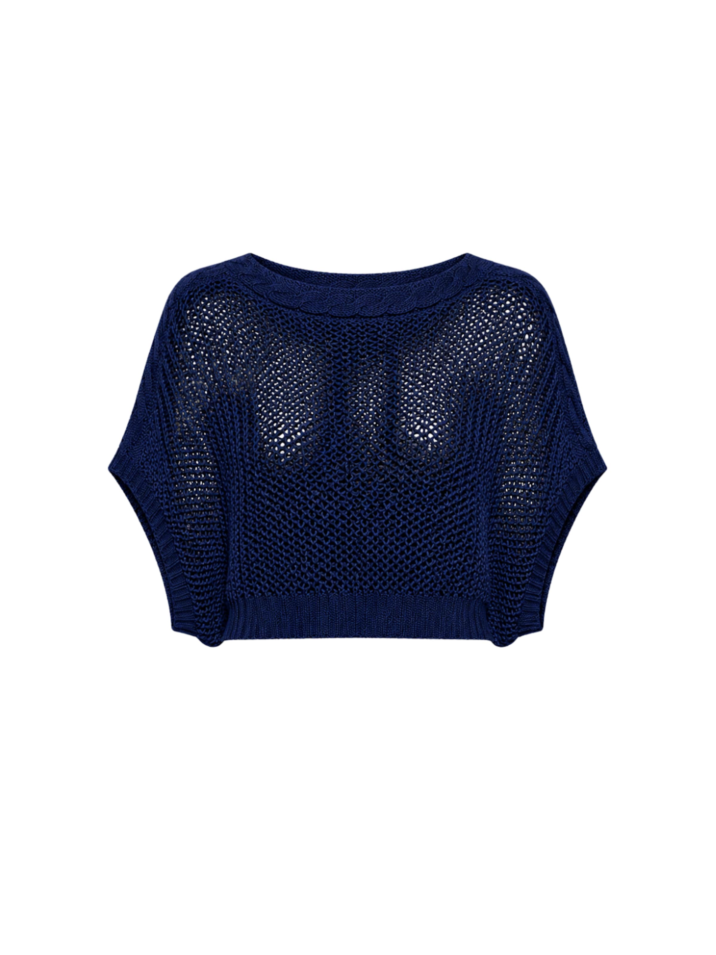 Süel knitwear Knitted top 'Birthday' in Blue: front