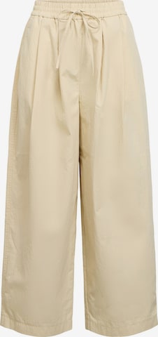 OBJECT - Pantalón plisado 'OBJBerta' en beige: frente