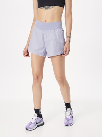 NIKE - Regular Calças de desporto em roxo: frente