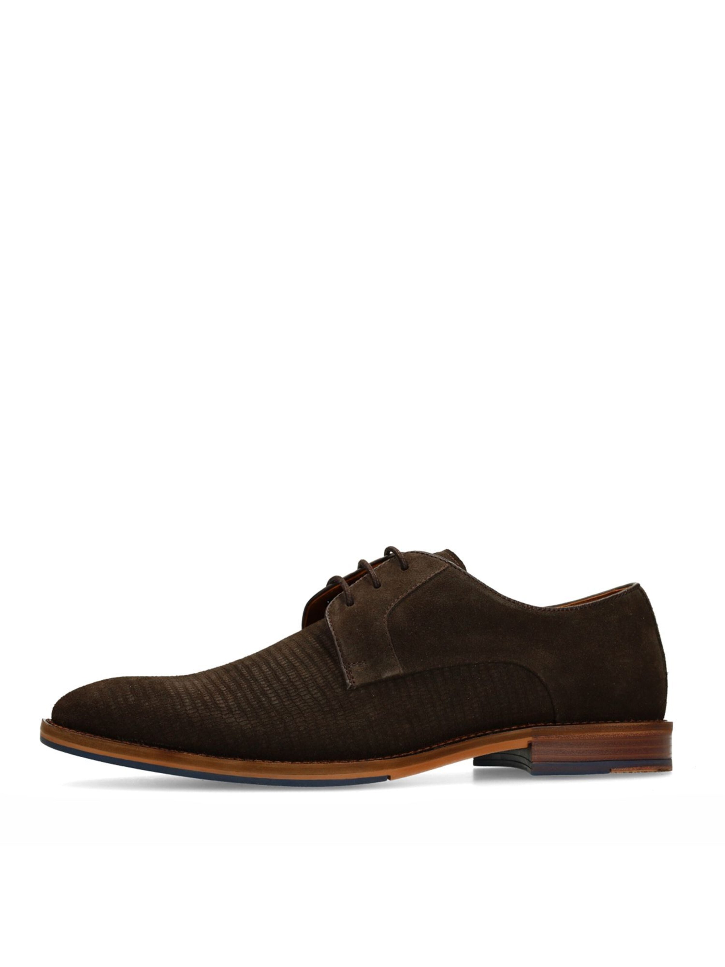 Chaussure à lacets 'Derby' MANFIELD en marron : devant
