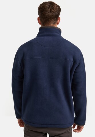 INDICODE JEANS Fleece jas 'Emilos' in Blauw