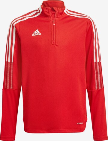 ADIDAS PERFORMANCE Athletic Sweatshirt in Red: front