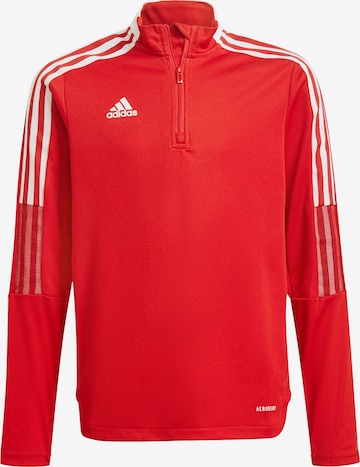 ADIDAS PERFORMANCE Athletic Sweatshirt in Red: front