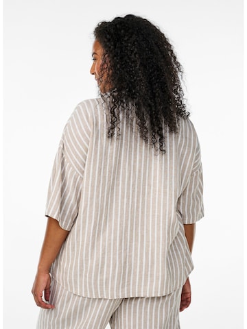 Zizzi Bluse 'Vlina' in Beige