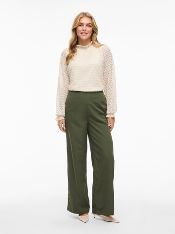 VILA Wide leg Trousers in Green