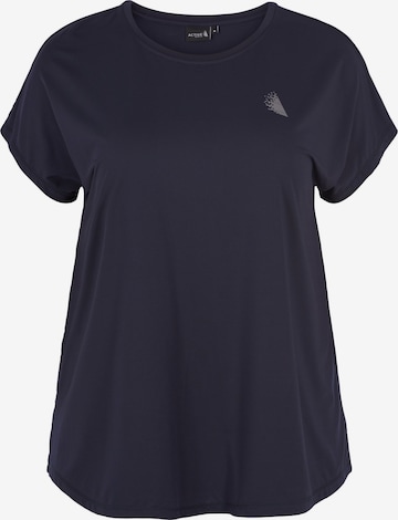 Active by Zizzi Performance Shirt in Blue: front