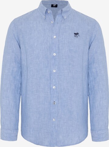 Polo Sylt Button Up Shirt in Blue: front