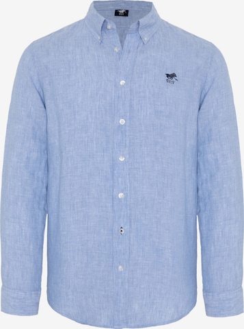 Polo Sylt Regular fit Button Up Shirt in Blue: front