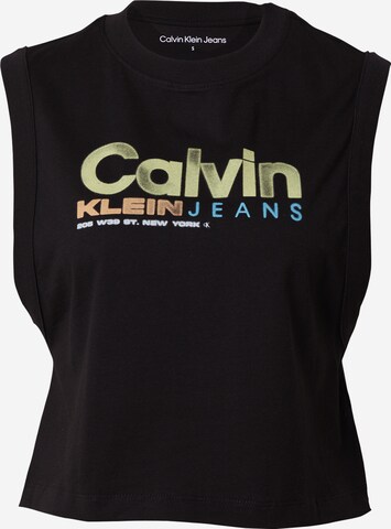 Calvin Klein Jeans Топ в черно: отпред