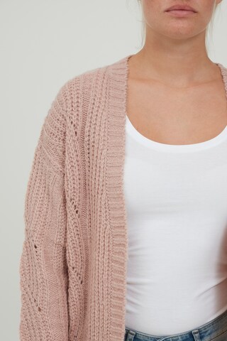 Oxmo Knit Cardigan 'Cle' in Pink