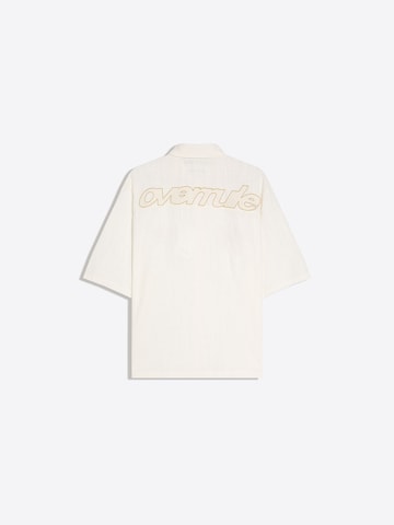 Bershka Comfort fit Button Up Shirt in White