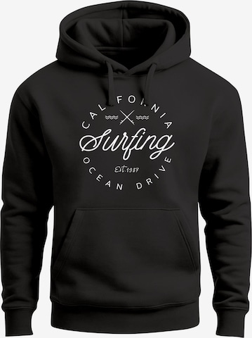 Neverless Sweatshirt 'Surfing Drive' in Schwarz: Vorderseite