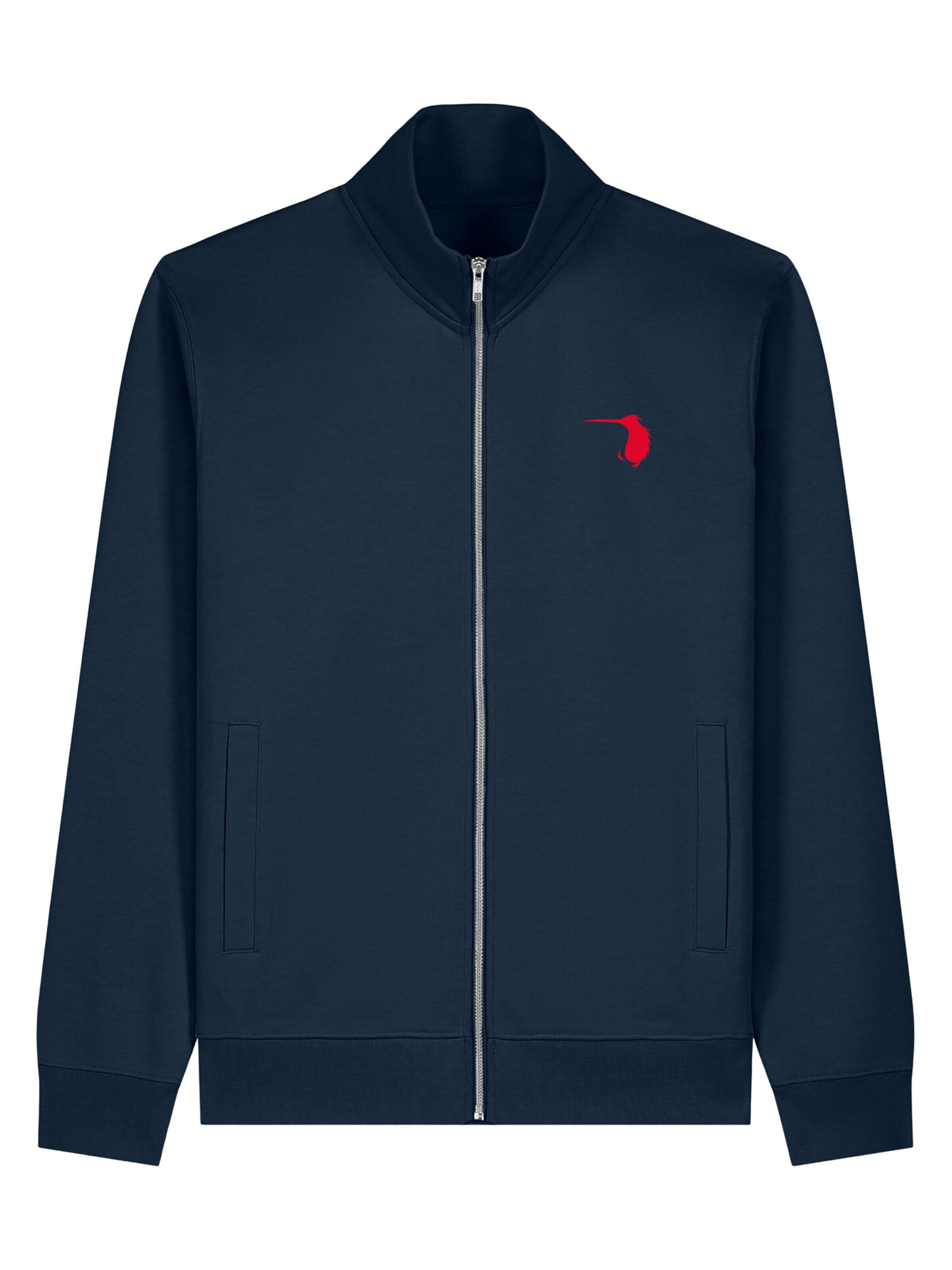 Rednib Zip-Up Hoodie 'Zip Stitch' in Blue: front