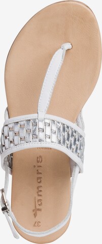 TAMARIS T-Bar Sandals in White
