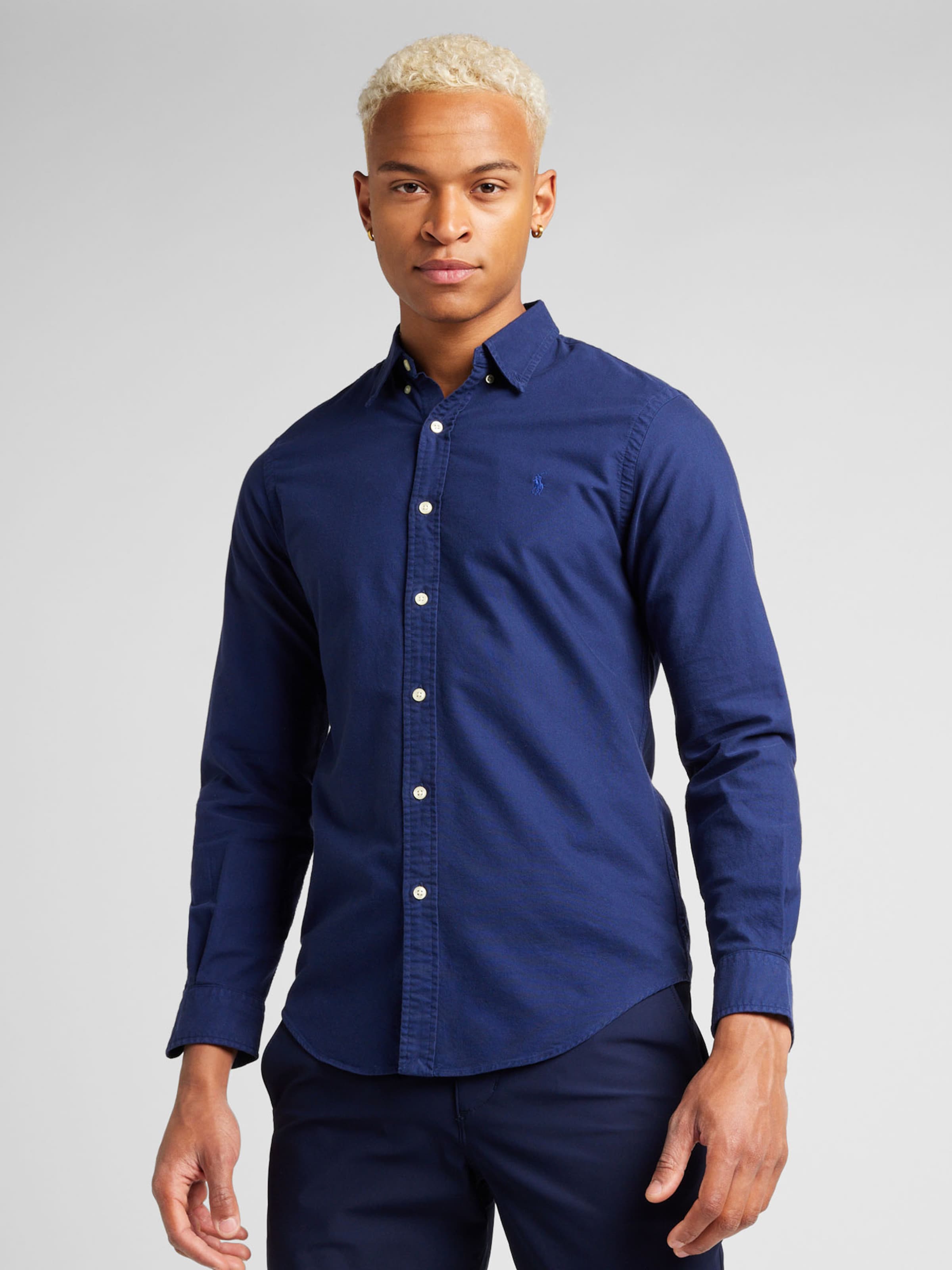 Polo Ralph Lauren Slim fit Overhemd in Navy ABOUT YOU