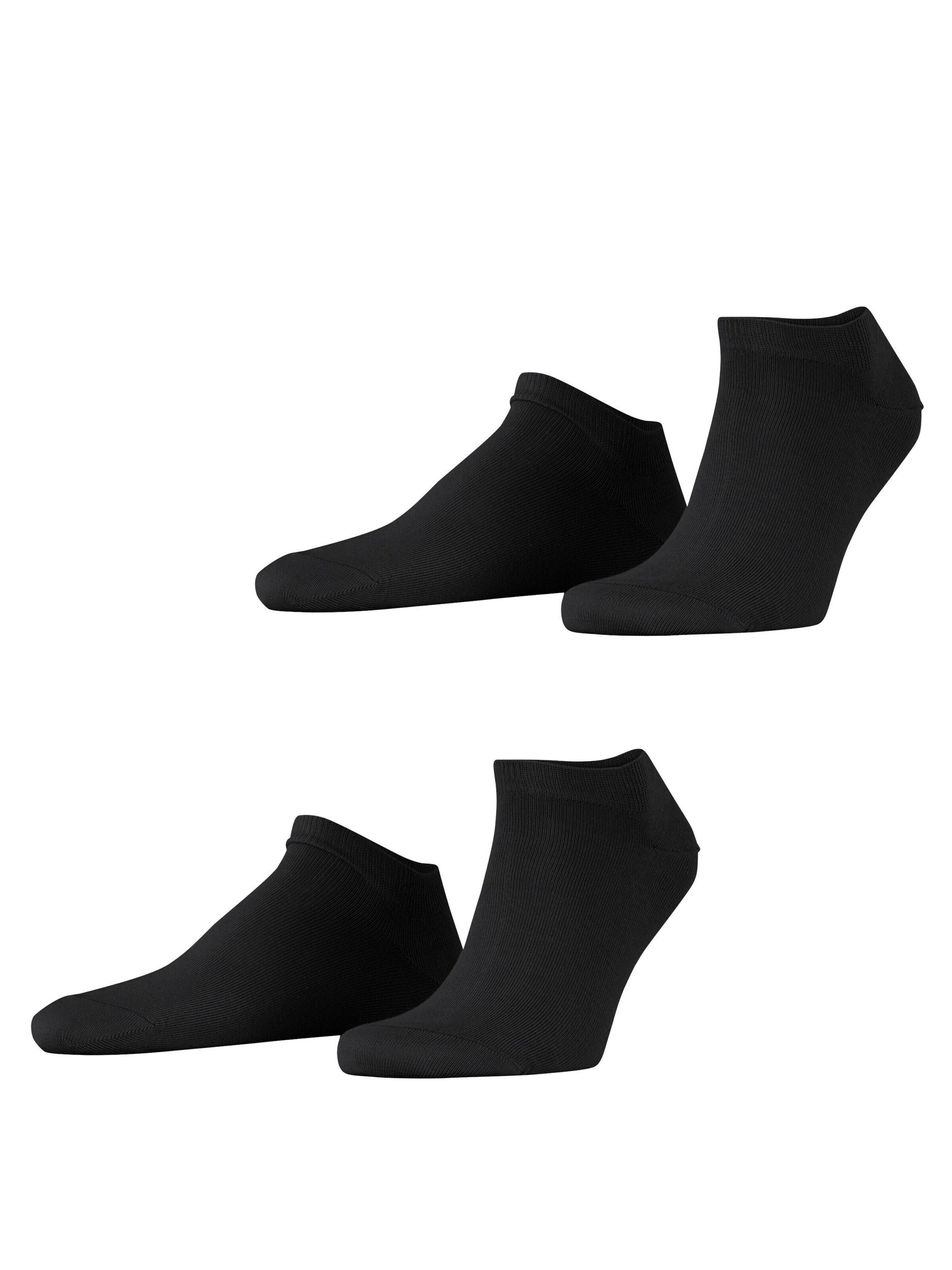 ESPRIT Ankle Socks 'Basic Uni 2-Pack' in Black: front