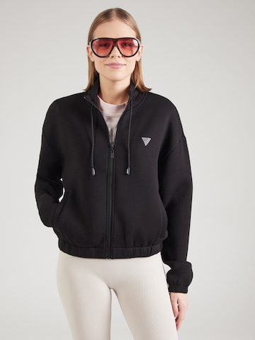 GUESS Zip-Up Hoodie 'Cecilia' in Black