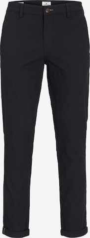 JACK & JONES - Slimfit Pantalón chino en negro: frente