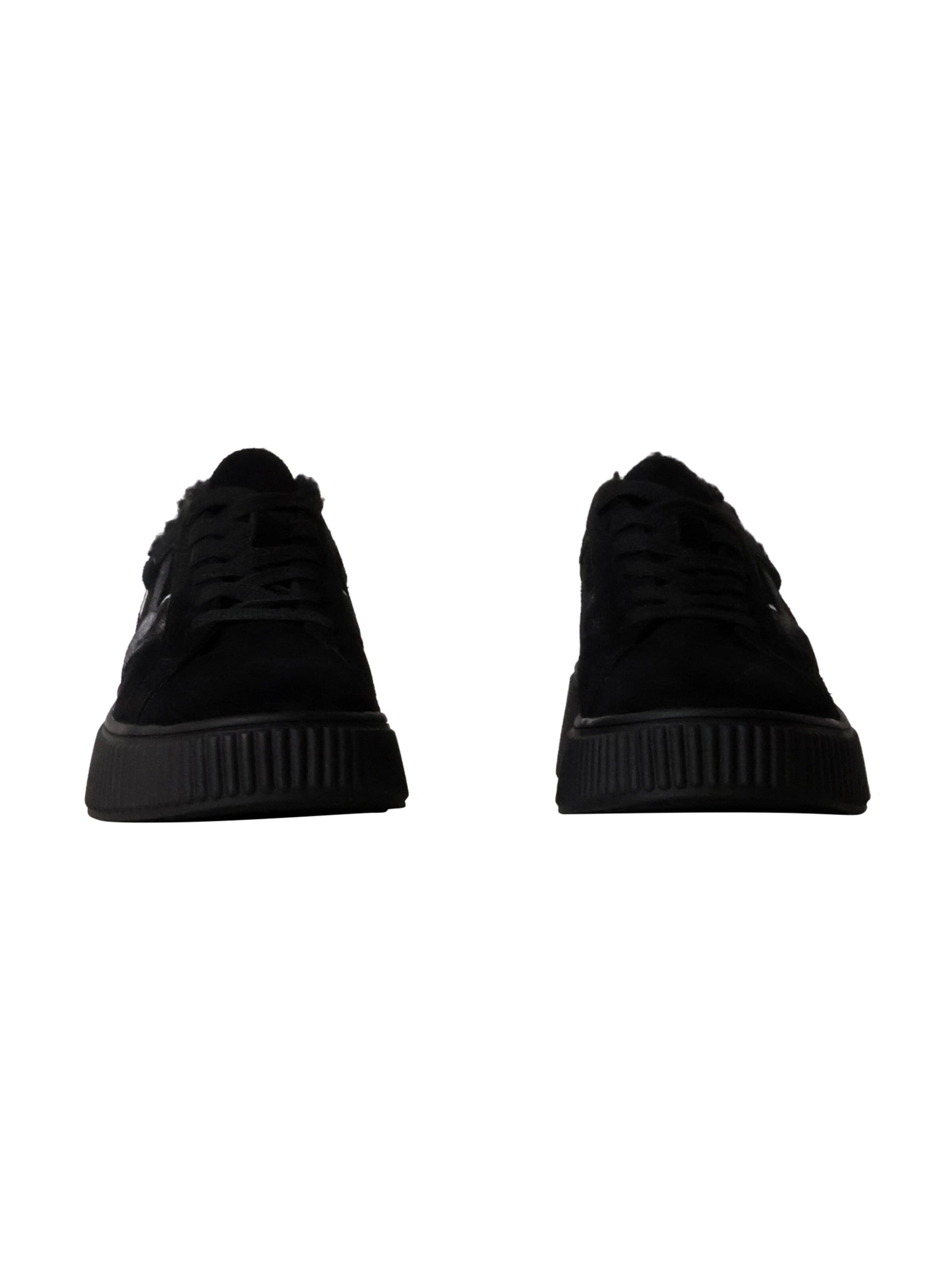 Chaussure de sport à lacets 'Alénoa-Sneaker aus Leder' The Divine Factory en noir