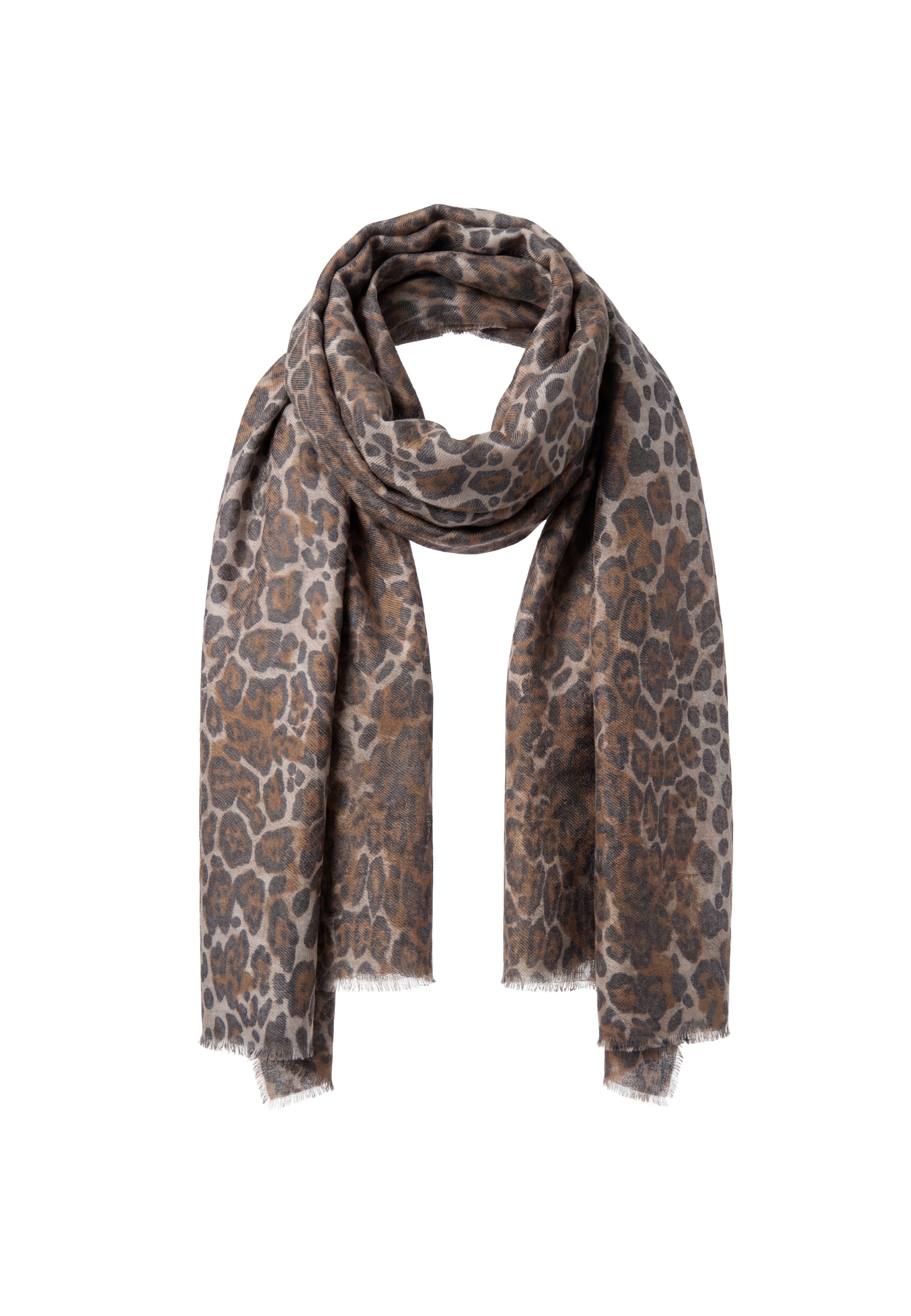 faina Scarf in Brown: front