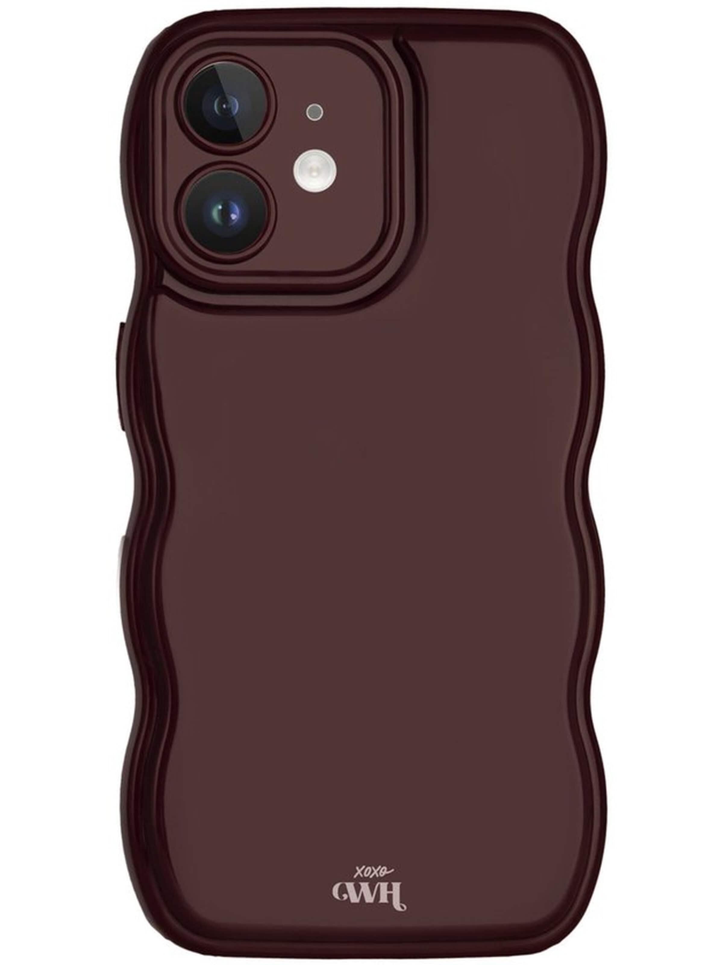 xoxoWildhearts Smartphone Case 'Glossy Wavy' in Red: front