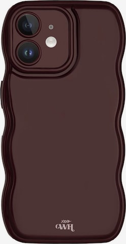 Protection pour smartphone 'Glossy Wavy' xoxoWildhearts en rouge : devant