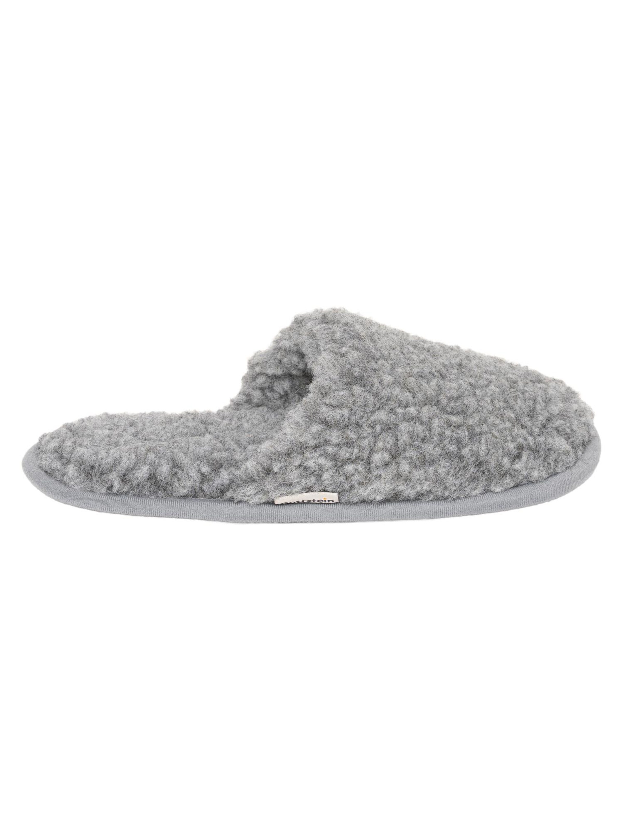 Gottstein Huisschoenen 'Curly Wool' in Grijs