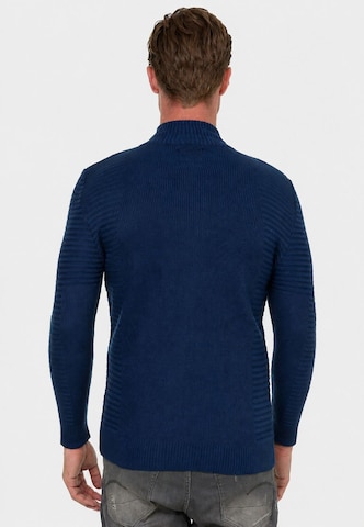 Rusty Neal Gebreid vest in Blauw